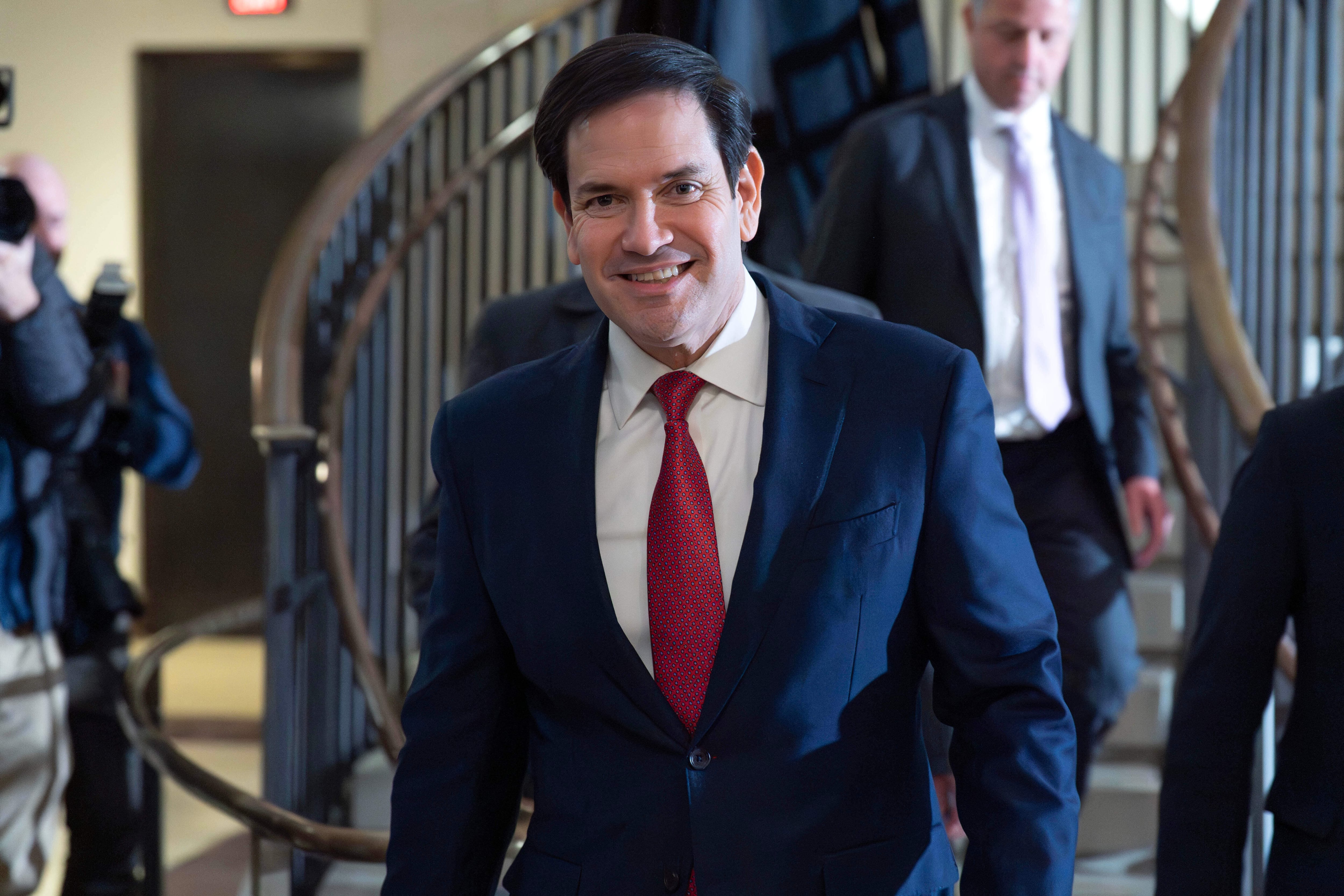 Marco Rubio explicó que la conducción del proceso en Venezuela se hará desde el plano de las políticas públicas y con la participación de “todo el aparato de seguridad nacional” (AP Foto/José Luis Magaña)