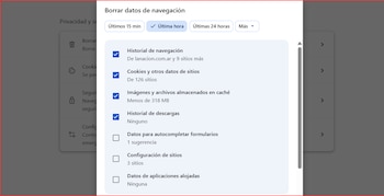 historial de Google - historial - Google - caché - cookies - tecnología - 21 de octubre