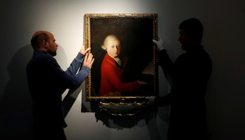 Una pintura de Mozart (REUTERS/Christian