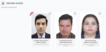 Lista de vicepresidentes en Perú 2026: estos son los acompañantes de cada candidato: Captura: ONPE.