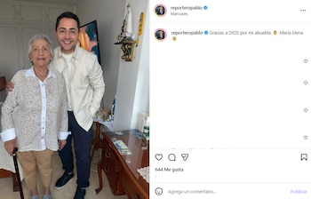 María Helena, abuela del periodista