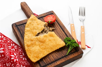 Empanada de carne en la