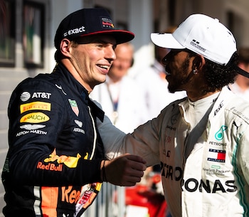 Lewis Hamilton y Max Verstappen
