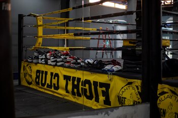 Gimnasio de Antonio Orden (Infobae/Helena