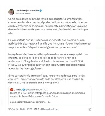 Con este mensaje en su