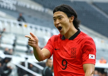 Cho Gue-Sung, el delantero de Corea del Sur que fue se mostró tomando mate en el Mundial 2026 (REUTERS/Molly Darlington)