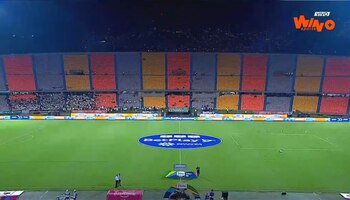 Las postales del Atanasio Girardot vacío en el partido de Nacional vs. Águilas por los cuartos de final de la Copa BetPlay 2023 - crédito Win Sports y Redes sociales.