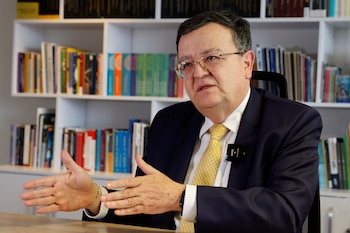 El magistrado Alejandro Ramelli preside la Jurisdicción Especial para la Paz (JEP) desde 2025 - crédito Mauricio Dueñas/EFE