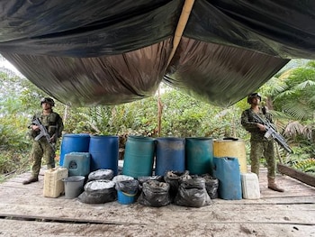 Destrucción de 38 laboratorios en