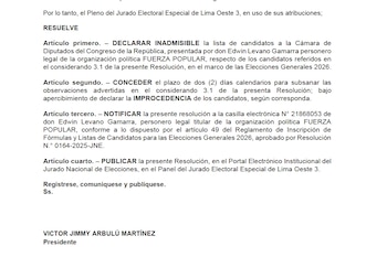 Lista de candidatos de Fuerza