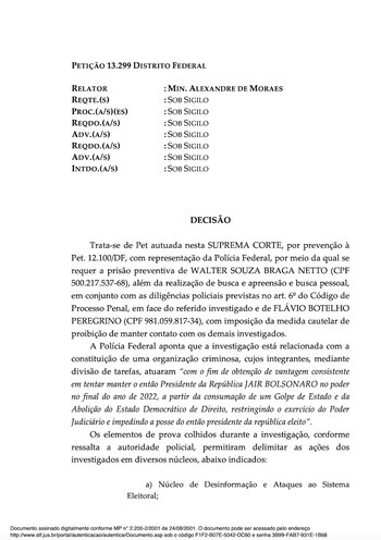 Decisión de arresto de Walter