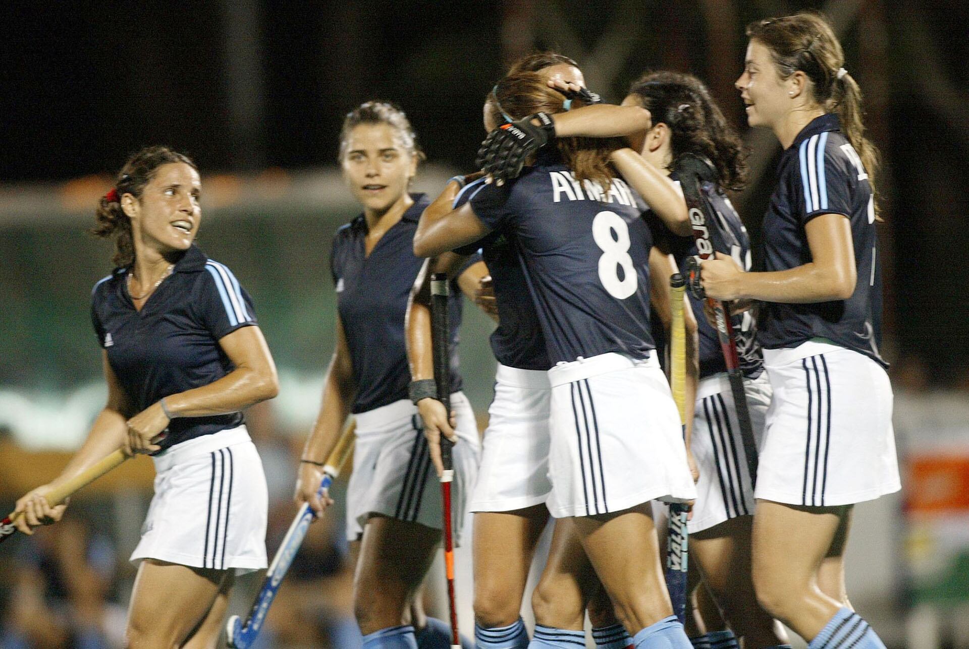 Mercedes Margalot, ex integrante de las Leonas participó del conversatorio ( AFP PHOTO/Daniel GARCIA)