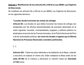 Comisión de Constitución aprobó ampliar