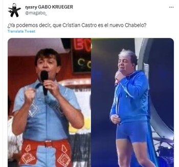 Compararon a Cristian Castro con