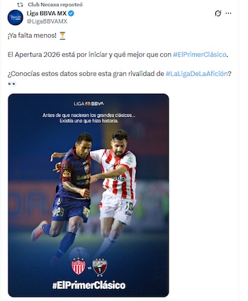 Con una rivalidad histórica, Atlante y Necaxa traerán de nuevo la actividad a la Liga MX en el Estadio Victoria. (X/ @LigaBBVVAMX)