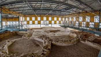 Noheda, la villa romana que se puede visitar de noche y que cuenta uno de los mosaicos figurativos más imponentes de España