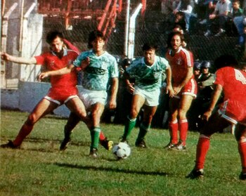 El debut del Vasco Olarticoechea