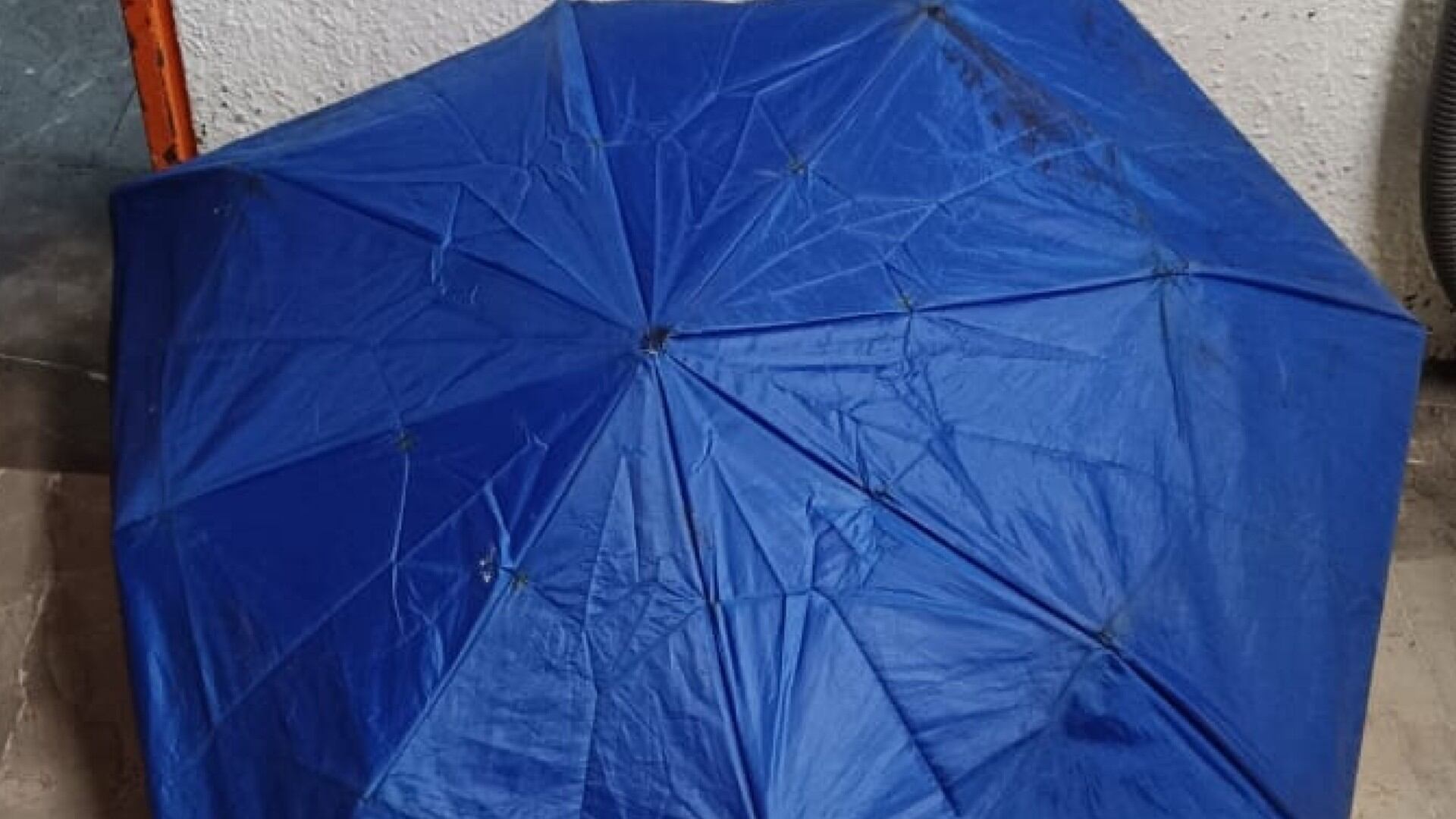 Un paraguas que cayó a la zona de vías de la Línea 7 provocó retrasos. Foto: X/@MetroCDMX.