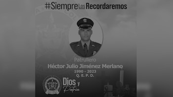 El patrullero Héctor Julio Jiménez