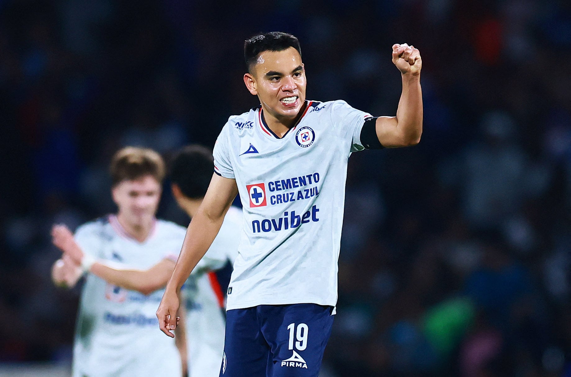 Soccer Football - Liga MX - Pumas UNAM v Cruz Azul - Estadio Olimpico Universitario, Mexico City, Mexico - March 14, 2026 Cruz Azul