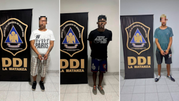 Los tres detenidos durante los