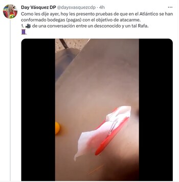 Day Vásquez denuncia campaña en redes sociales para desprestigiarla