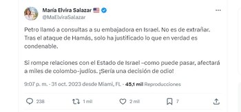 Con este mensaje en su