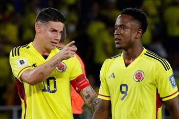 James Rodríguez (i) y Luis