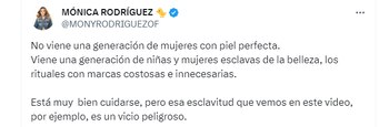 La periodista Mónica Rodríguez dejó