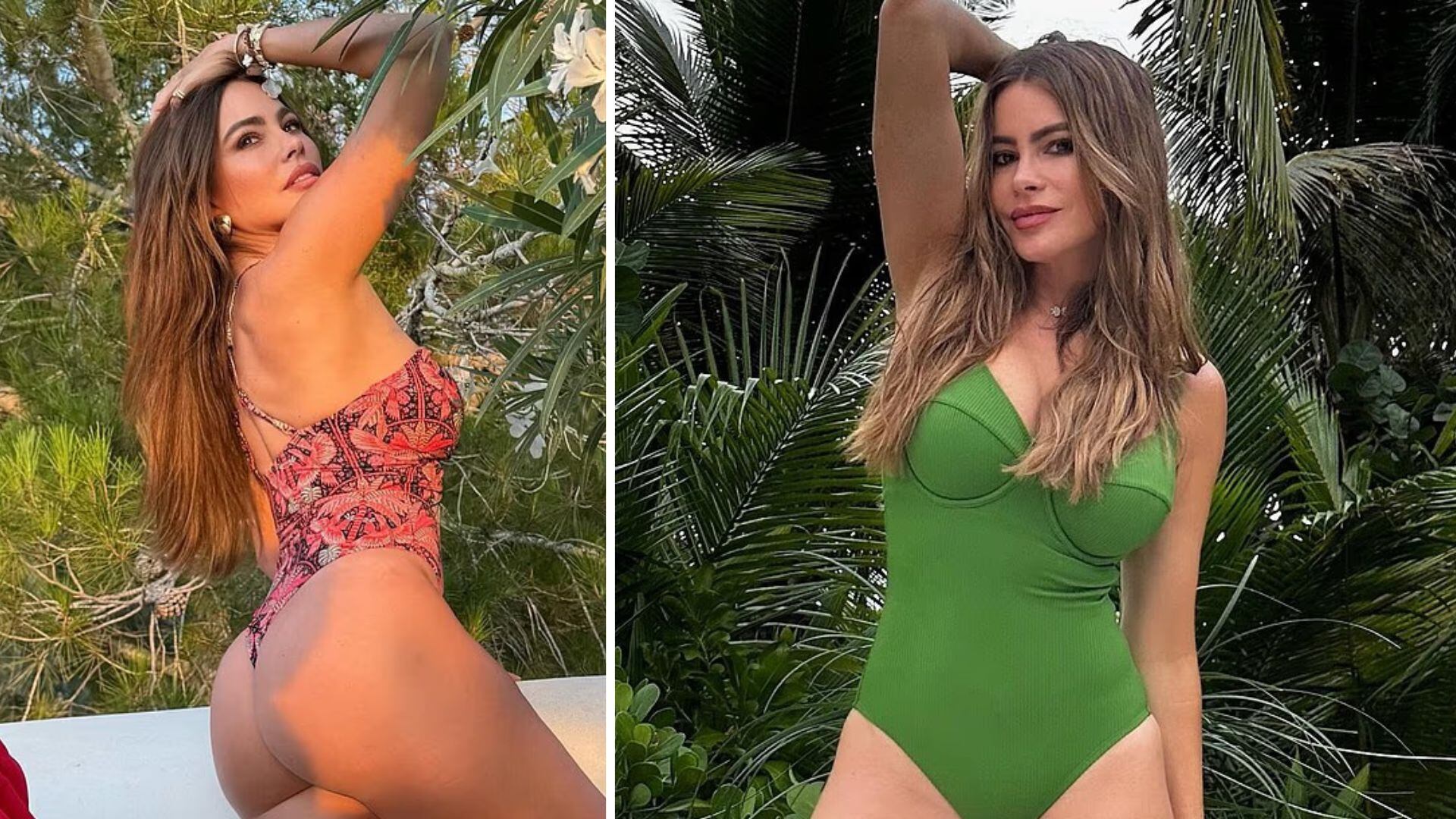 A los 52 años, Sofía Vergara sigue deslumbrando con su figura en redes sociales y campañas publicitarias (Composición Fotográfica)