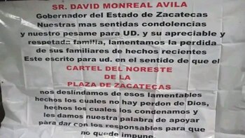 Mensaje del CDN a David