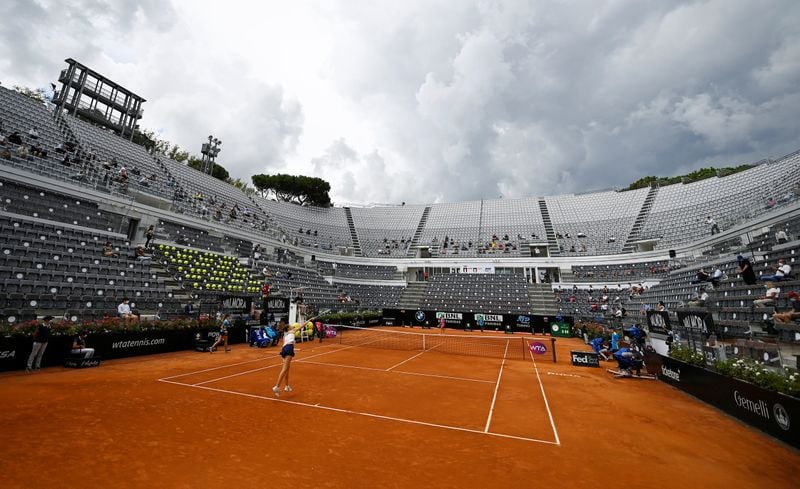 Una postal del estadio central del Foro Itálico (Fuente: REUTERS)