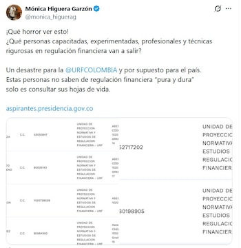 Para Mónica Higuera, exdirectora de