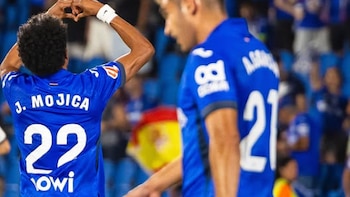 Johan Mojica clasificó con Getafe a la fase de liga en la Conference League: así fue su serie, que incluyó un gol