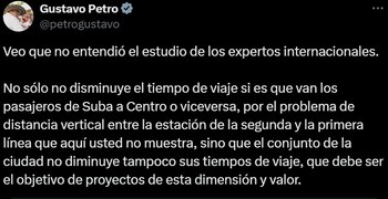 Gustavo Petro se volvió a