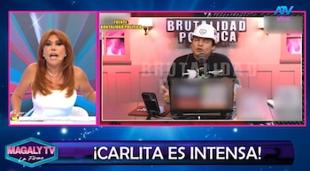 Magaly Medina responde a Curwen y le dice qué preguntarle a Carla Campos tras ‘ampay’: “Las preguntas se las tienes que hacer a ella”. Captura: Magaly TV La Firme.