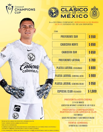 América publicó los precios para