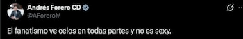 Respuesta de Andrés Forero a