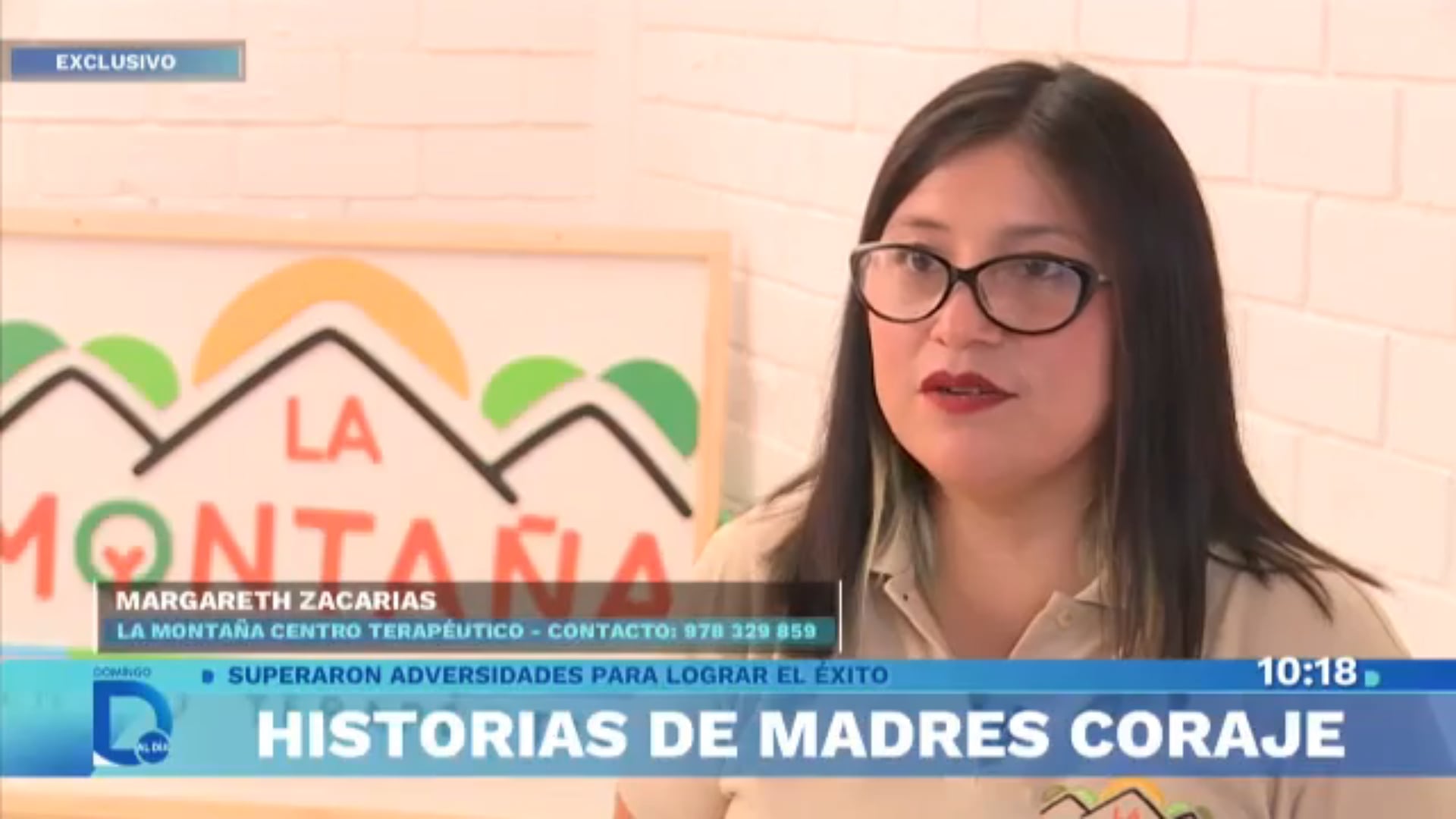 Margareth Zacarías, del Centro Terapéutico La Montaña, es entrevistada sobre las conmovedoras