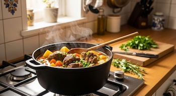 Plato de guiso de cordero