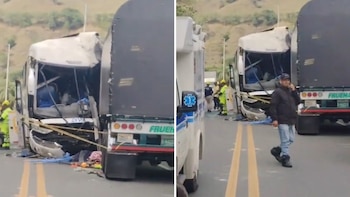 Fatal accidente entre bus y camión deja 3 muertos y 18 heridos en la vía Manizales-Medellín: esto dijo el gobernador de Antioquia