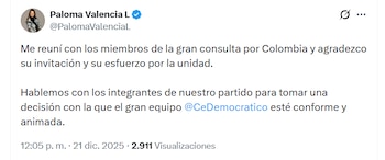 La senadora y candidata presidencial