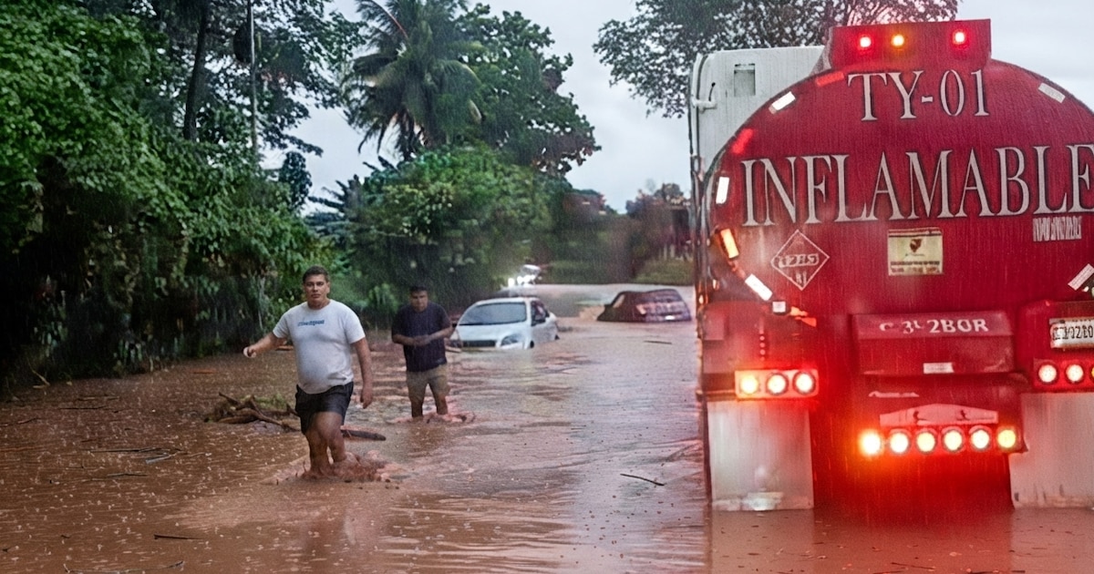 Del Roo El desborde del río Silvino atrapa vehículos y genera filas en la ruta ...