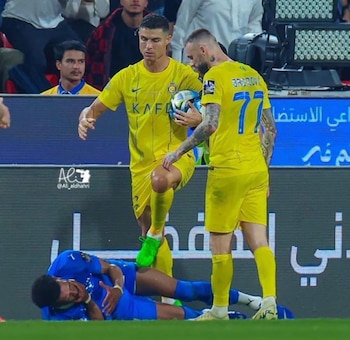 El pisotón de Cristiano Ronaldo