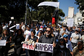 Una protesta en Caracas (REUTERS/Leonardo