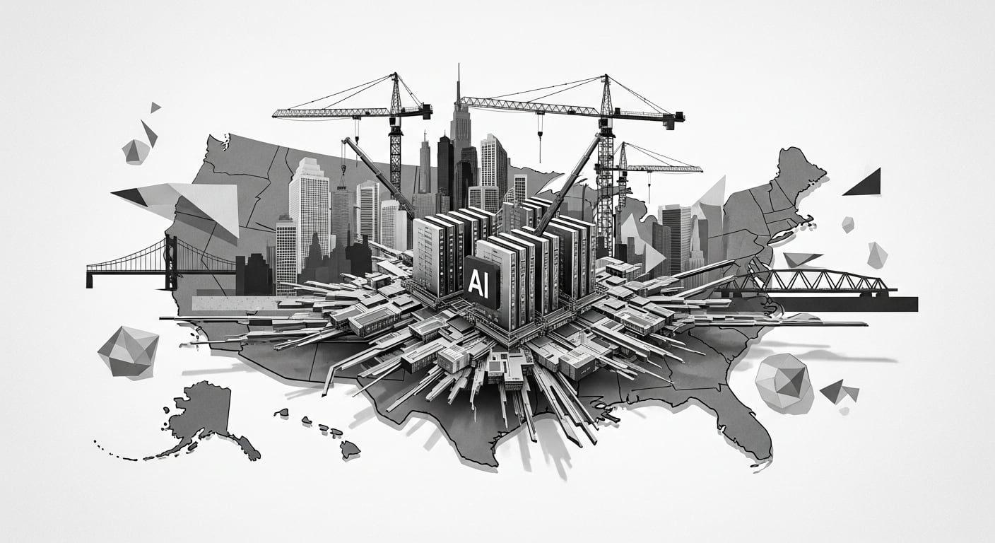 Las principales preocupaciones sobre los centros de datos de IA incluyen el alto consumo de agua y electricidad, y el posible aumento del tráfico local. (Imagen Ilustrativa Infobae)