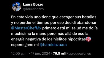 Laura Bozzo se pronunció tras