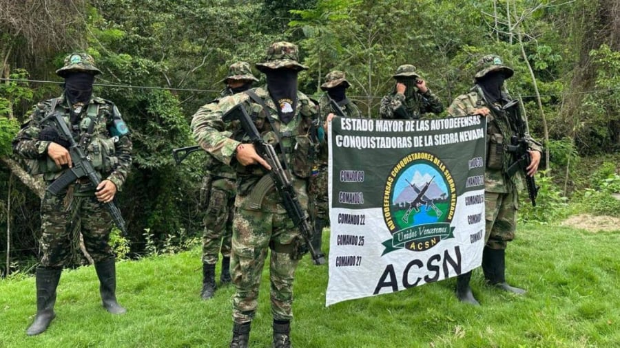 El denominado Estado Mayor de las Autodefensas Conquistadoras de la Sierra Nevada señaló que el paro armado finalizará a las 7:00 a. m. del viernes 25 de septiembre. - crédito @ACSN129068 / X