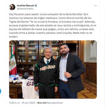 AMLO presumió encuentro con José