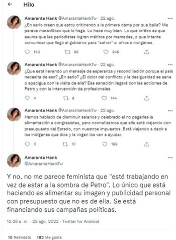 Los seguidores de Amaranta Hank